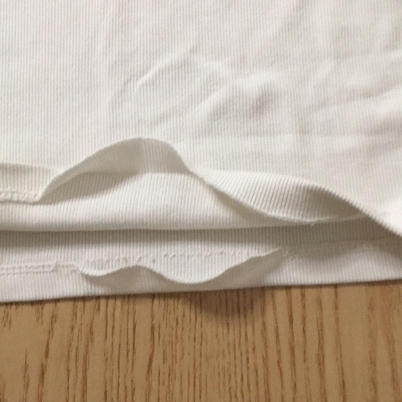 B60 Womens Rhinestones Playboy Bunny🐰Ribbed Tank Crop Top Off White Size Medium - Picture 4 of 6